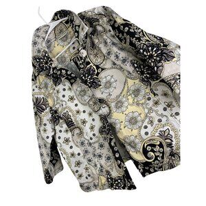 Bamboo Traders Womens 2XL Floral Paisley Lightweight Shirt Jacket RDD10476